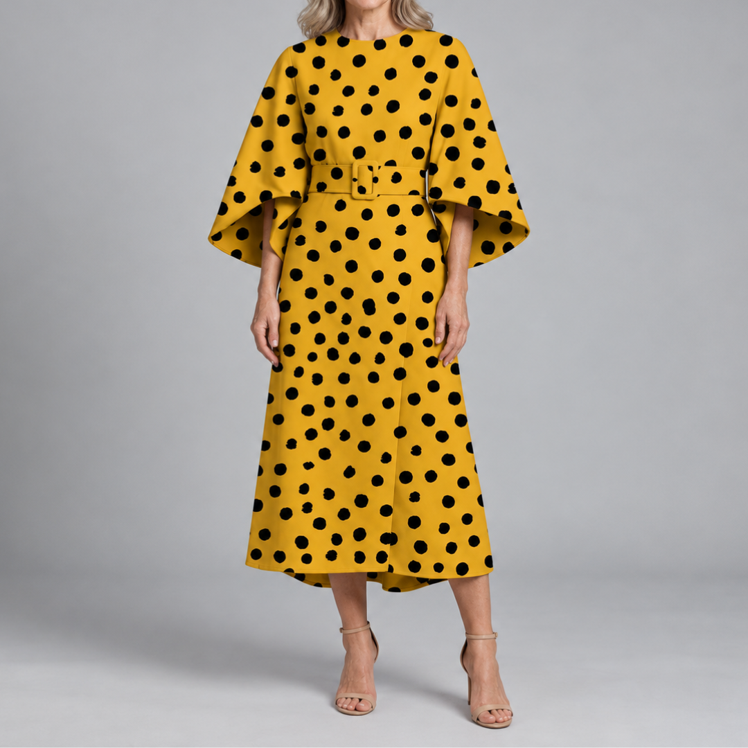 Brooklyn – Statement Print Midi Dress