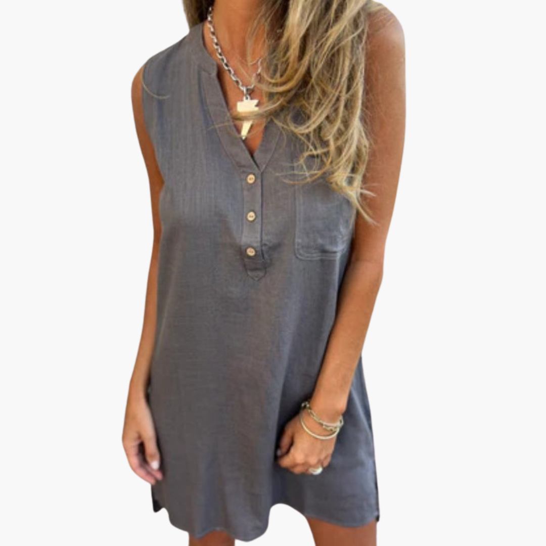 Harper | Sleeveless V-Neck Dress