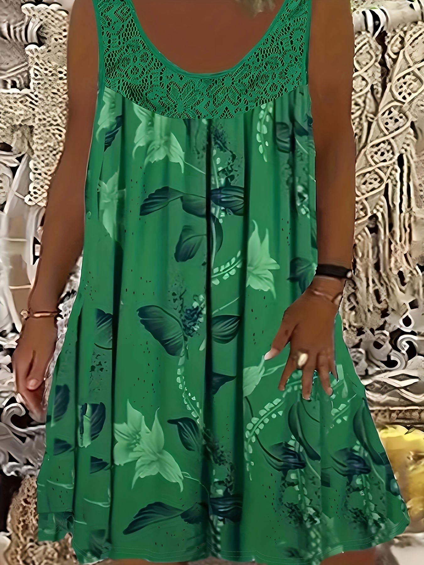 Rana - Floral Lace Summer Dress