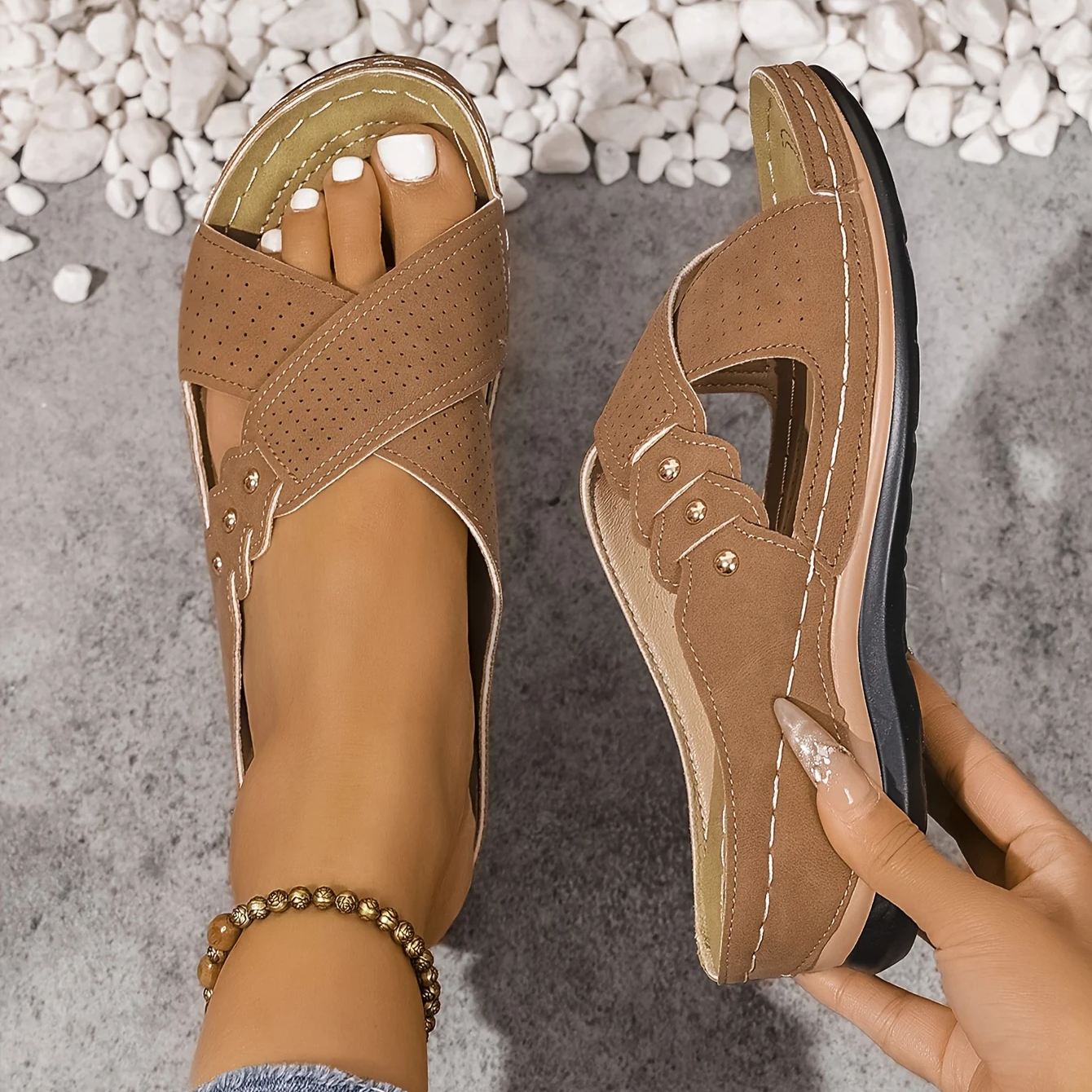 Rufia - Orthopedic Wedge Sandals