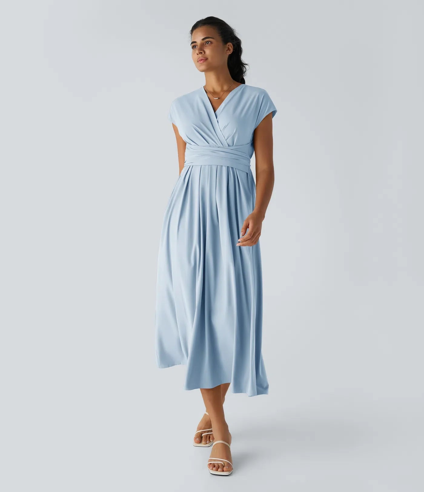 Elaine – Wrap Dress with Flowing Skirt