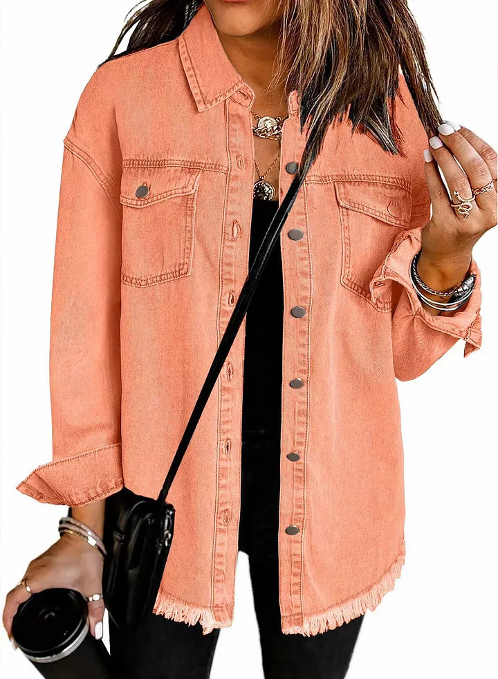 Zianna - Classic Casual Denim Jacket
