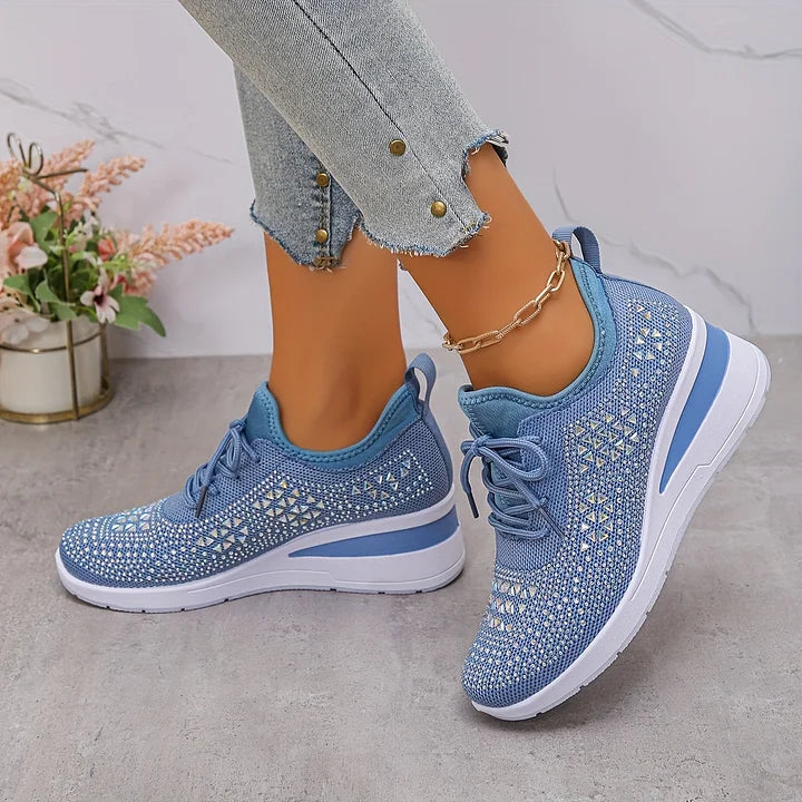 Yara – Lightweight Orthopedic Sneakers with Sparkle Accents