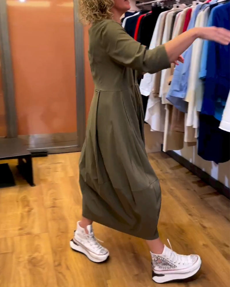 Carissa - Elegant Round Neck Dress