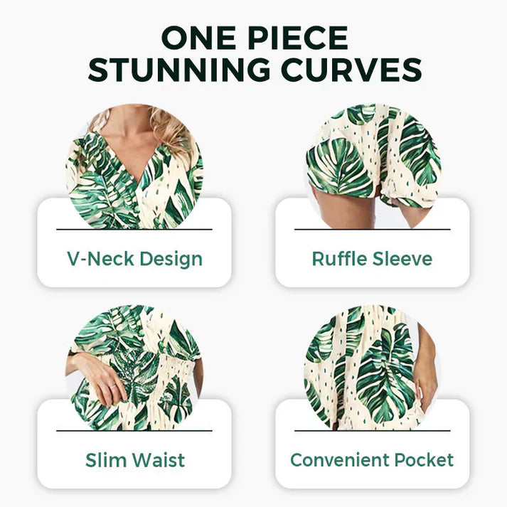 Blaire – Botanical Print Jumpsuit