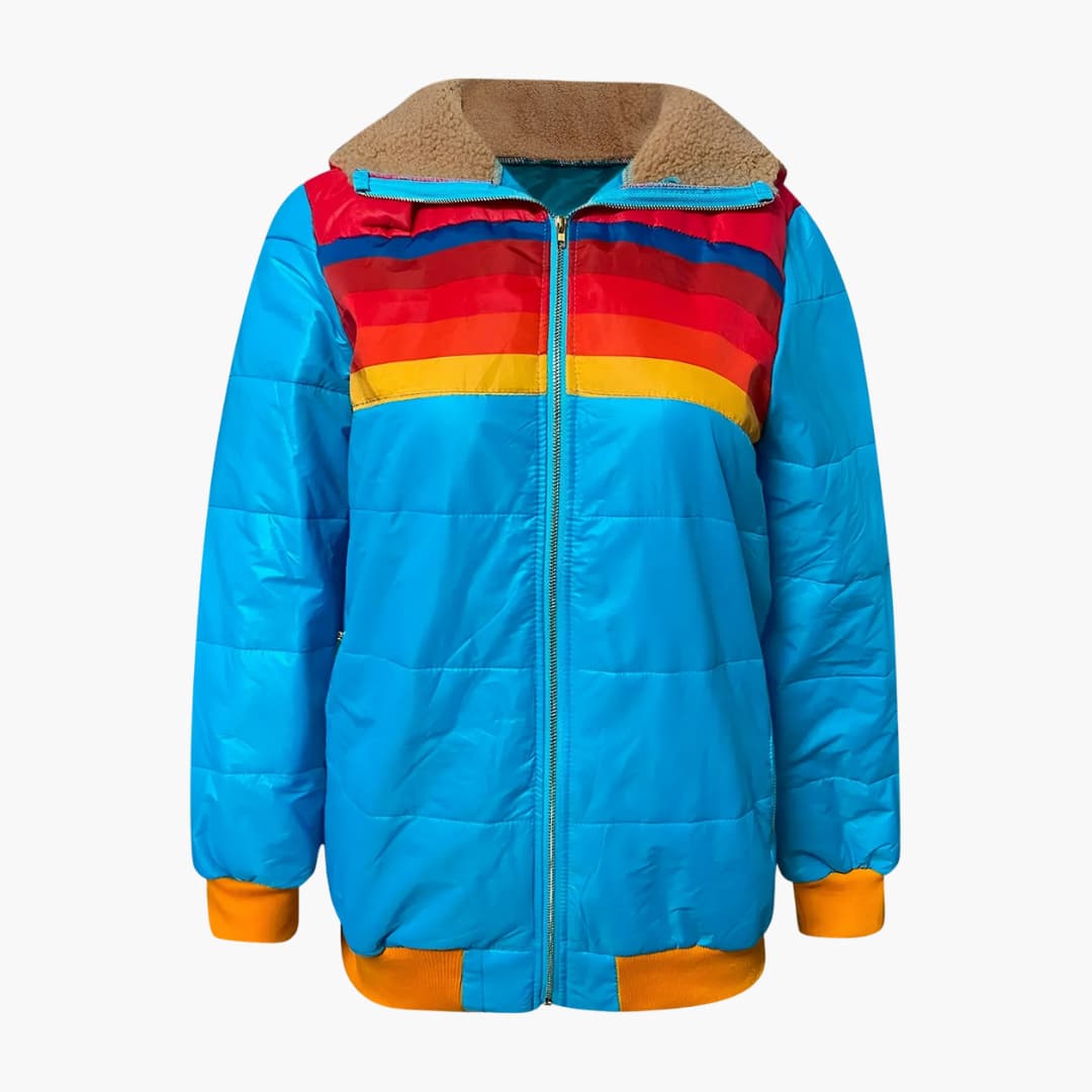 Catherine | Striped Puffer Jacket