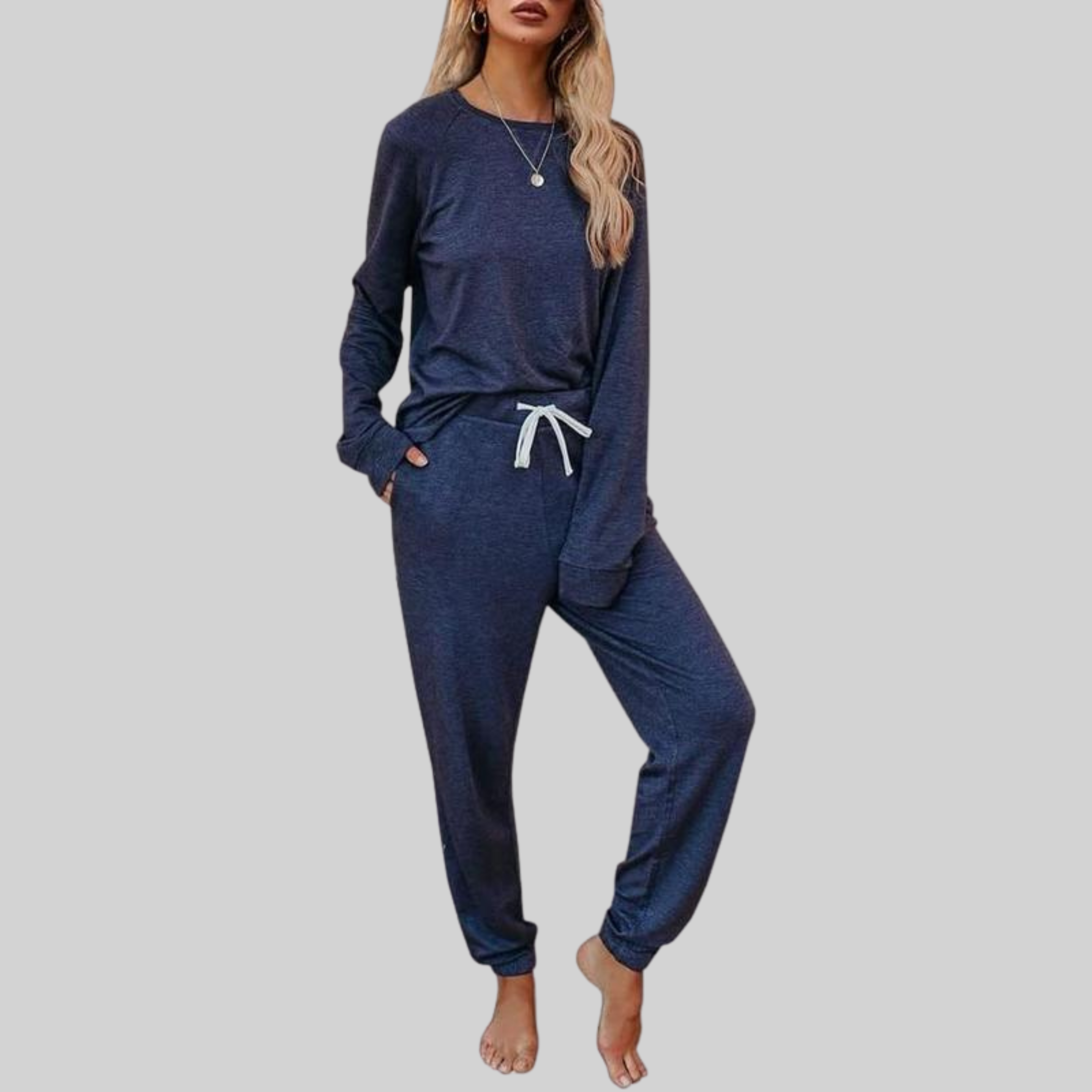 Jackie – Casual Long Sleeve and Sweatpants Set