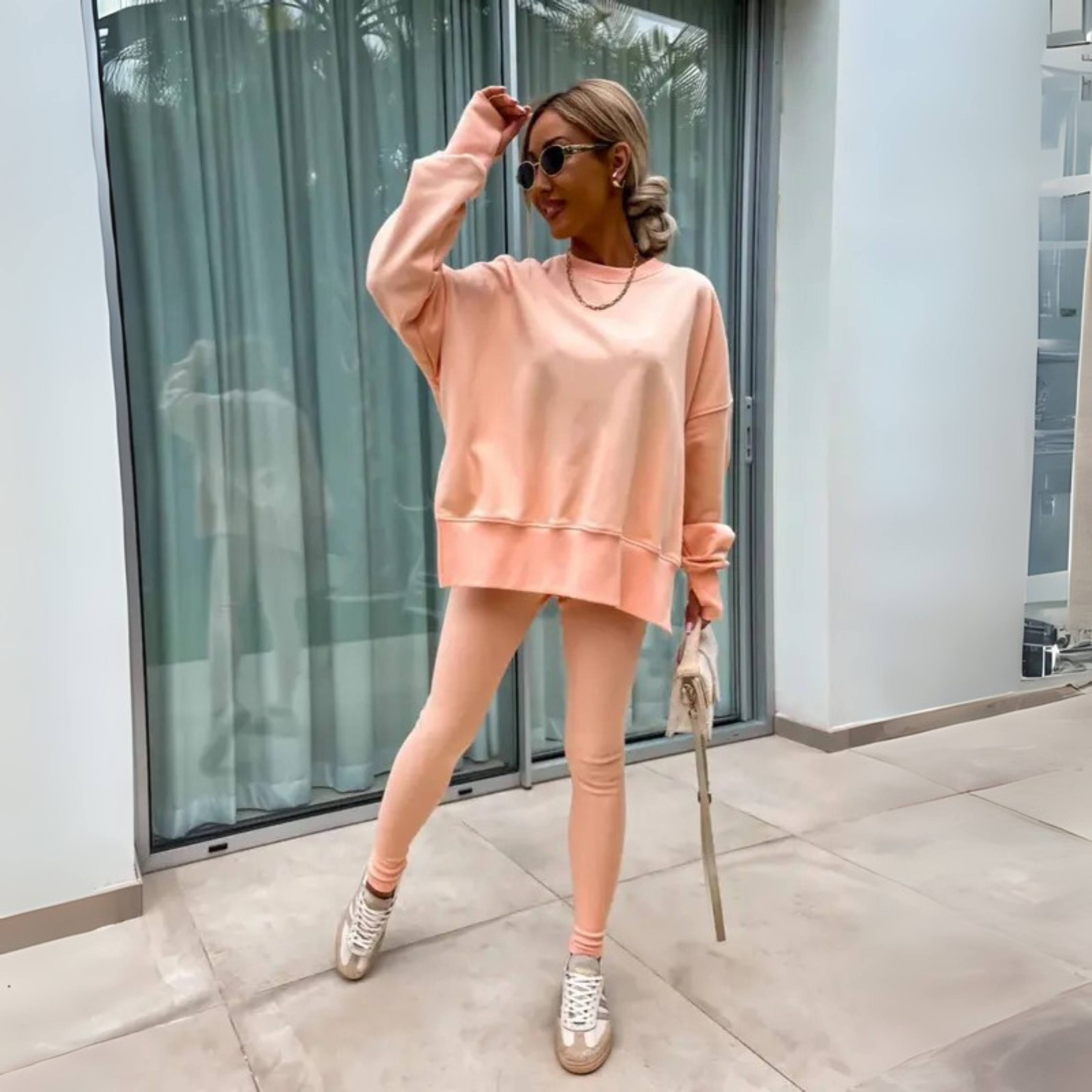 Yania – Casual Long Sleeve Sweatshirt and Pants Set