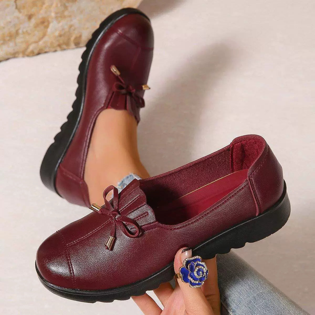Paisley - Elegant Leather Loafers