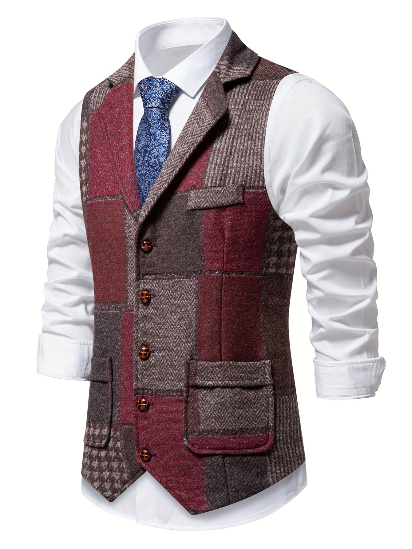 David - Classic Patchwork Vest