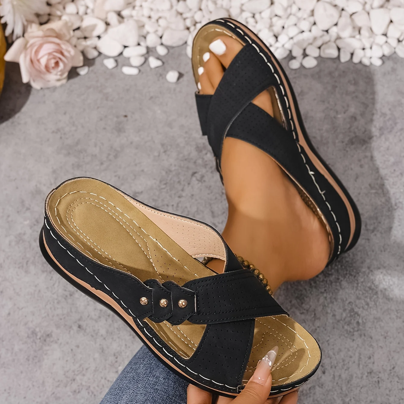 Rufia - Orthopedic Wedge Sandals