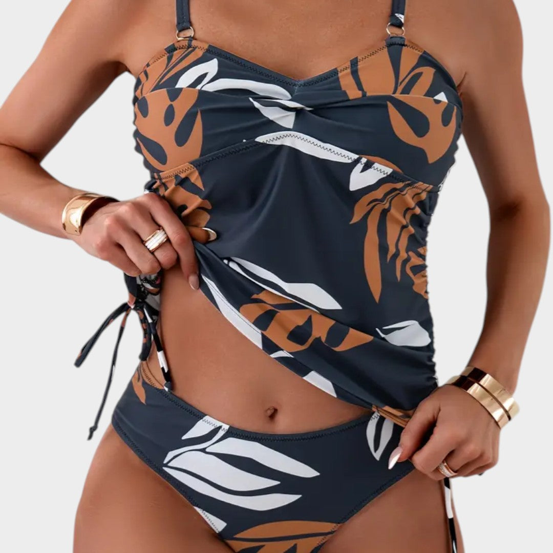 Zai - Tropical Leaf Print Bikini