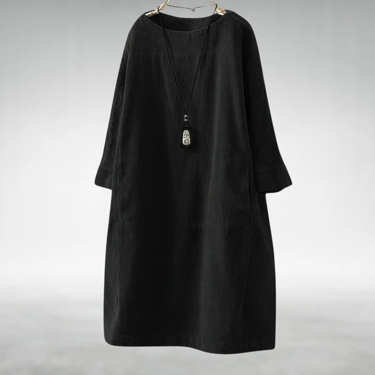 Francesca – Relaxed Corduroy Midi Dress
