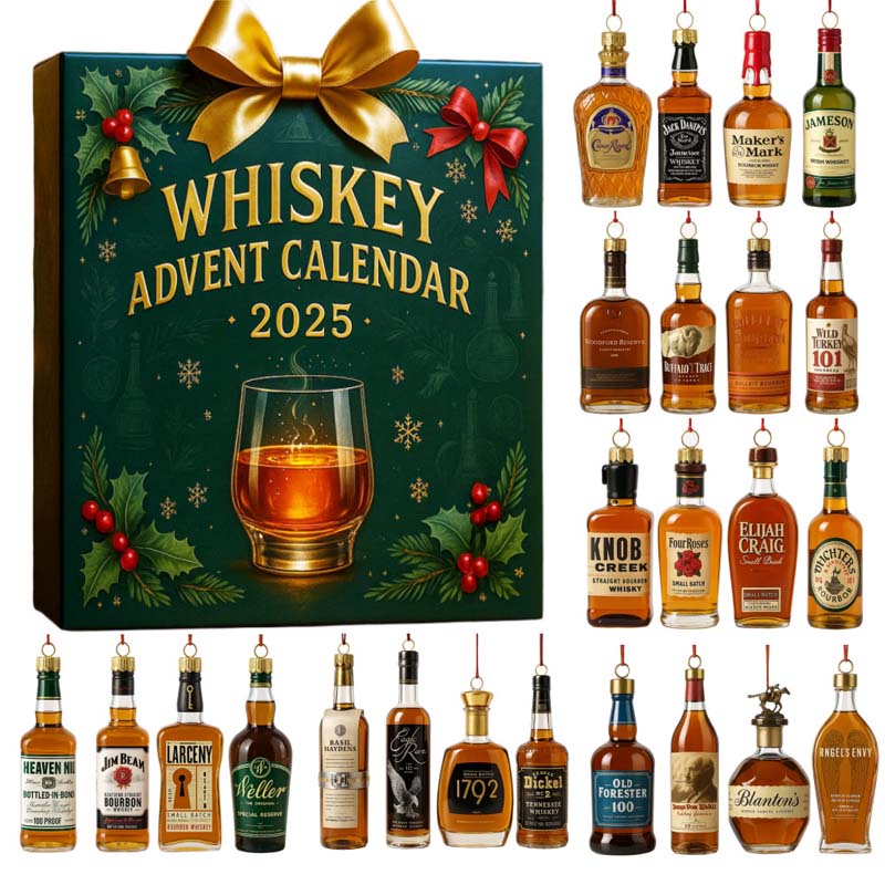 24-Day Beer & Whisky Advent Keychain Box