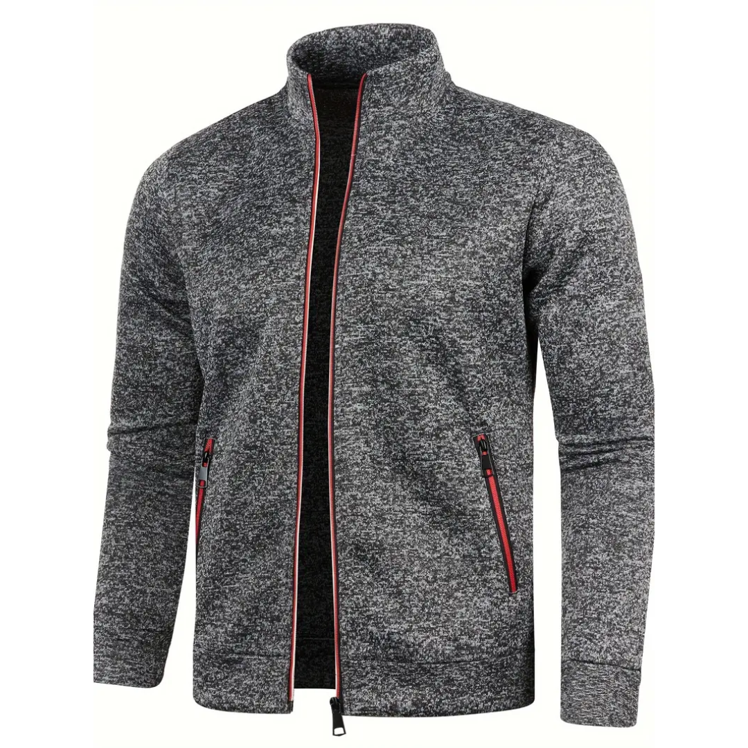 Clint – Classic Zip-Up Knit Jacket