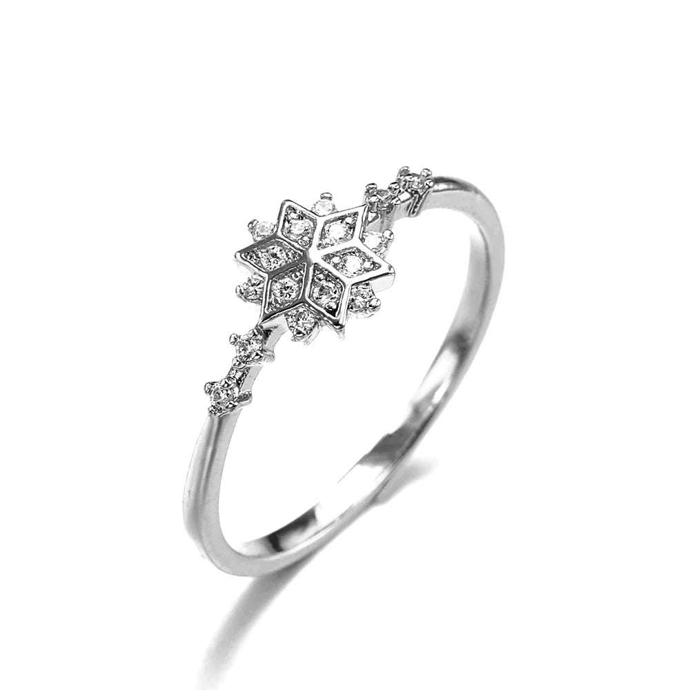 Danielle – 925 Sterling Silver Ring with Snowflake