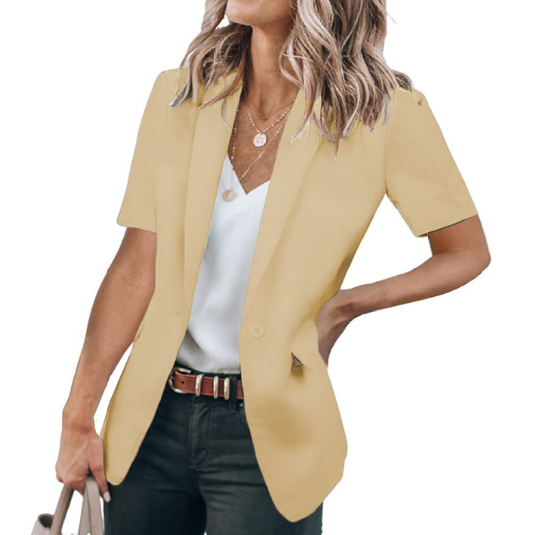 Lissa – Polished Short Sleeve Casual Blazer