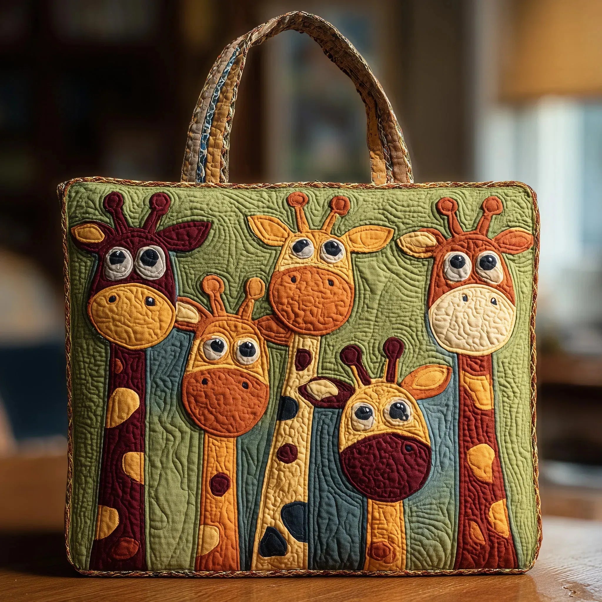 Bambi – Giraffe Quilted Tote Bag