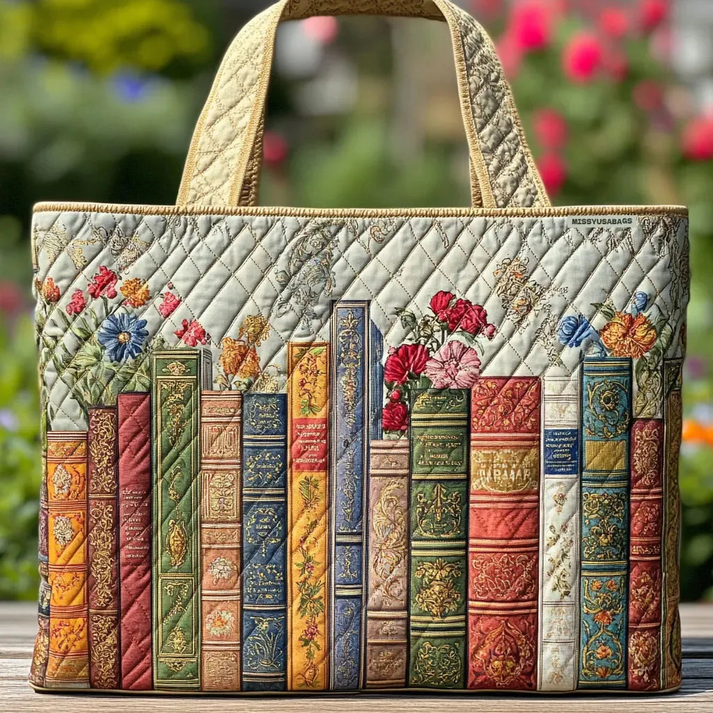 Fawn – Enchanted Library Quilted Tote Bag