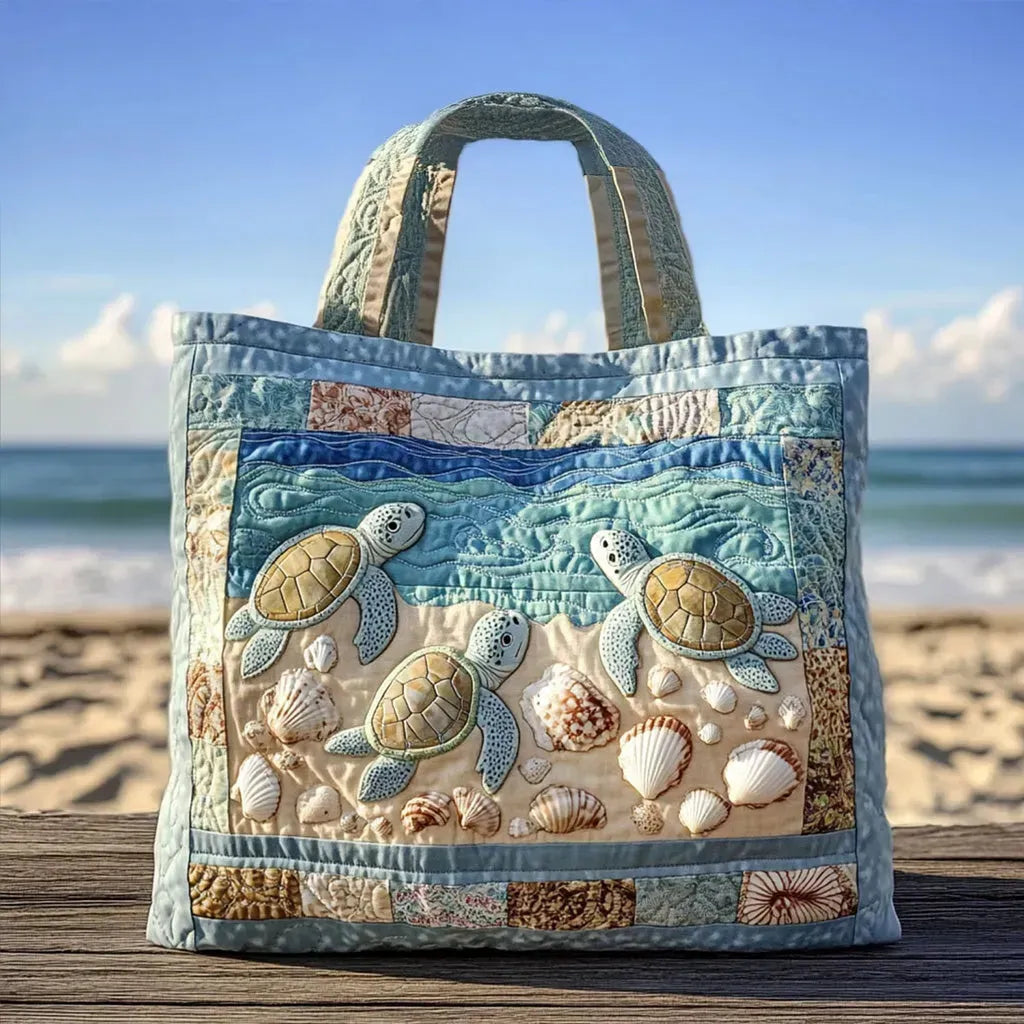 Rosie – Sea Turtle Handmade Quilted Tote Bag
