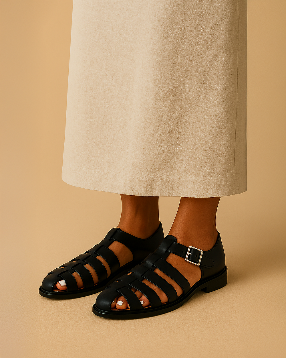 Albert – Closed-Toe Sandal with Belt