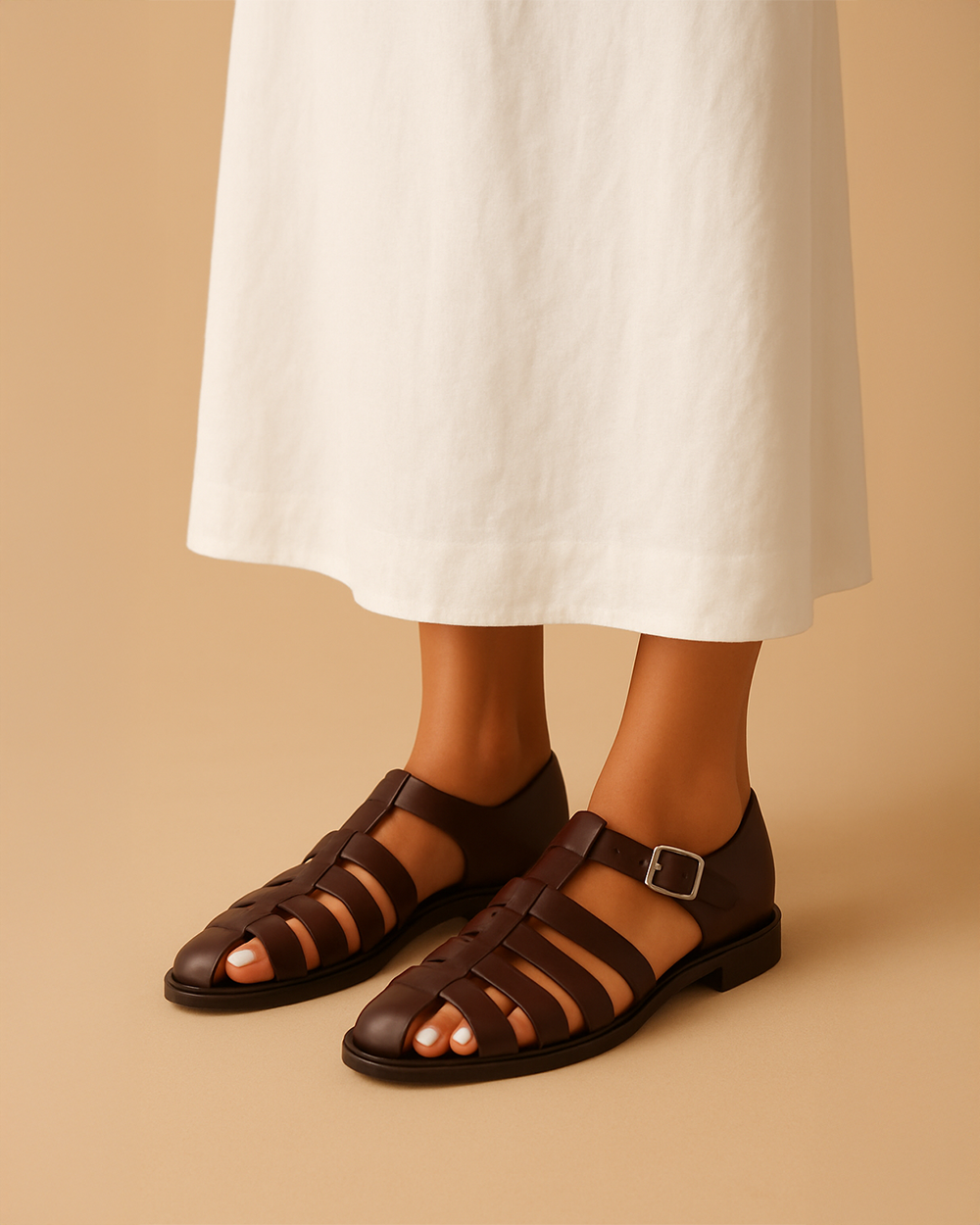 Albert – Closed-Toe Sandal with Belt