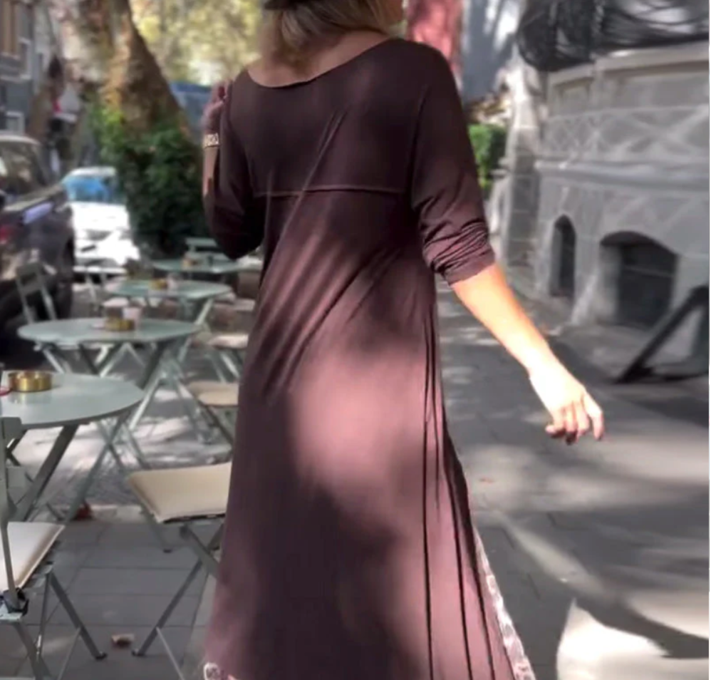 Rufa – Asymmetric Dress with Tulle Animal Print Skirt