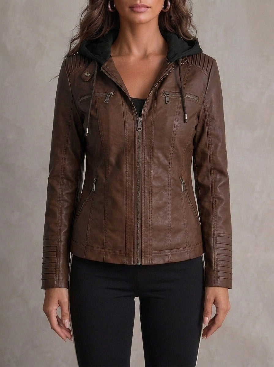Ailany - Elegant Leather Jacket