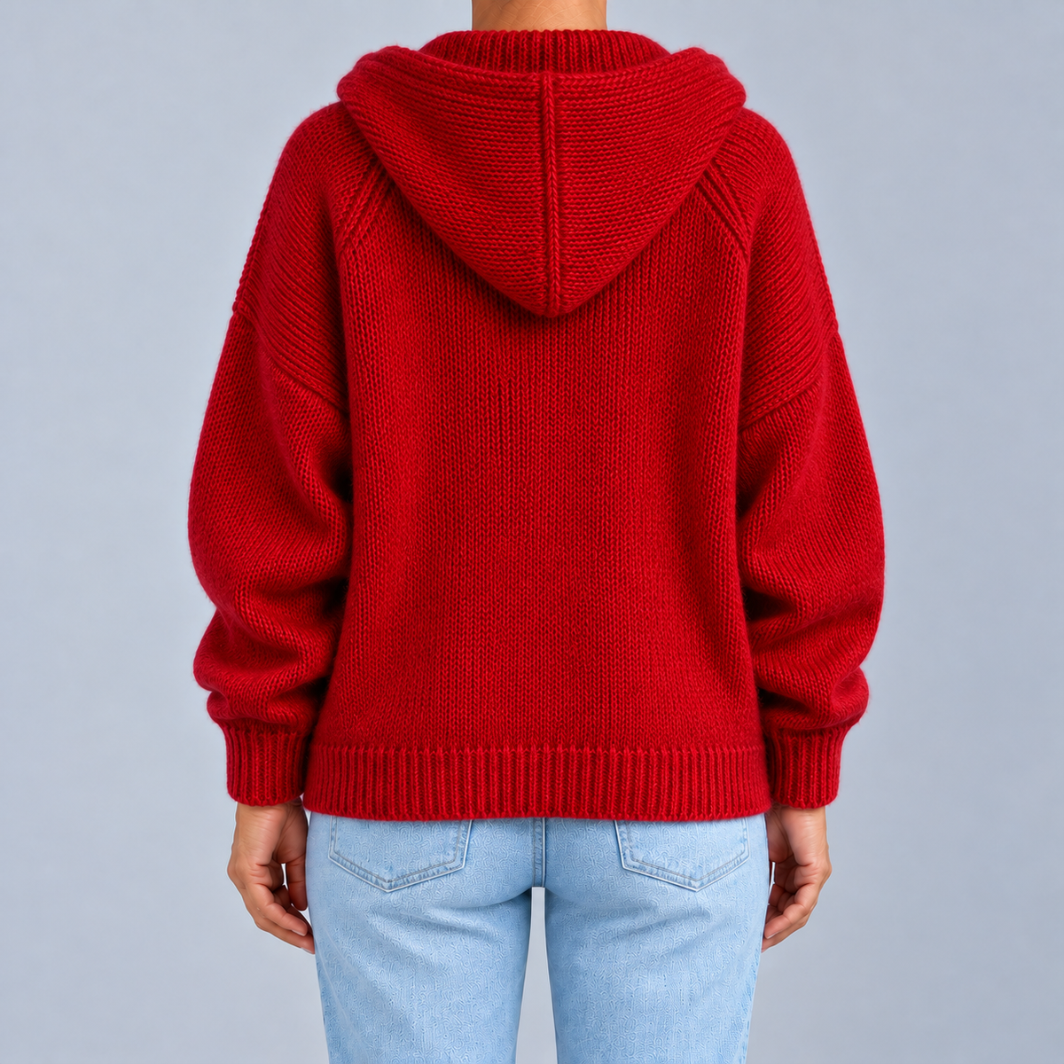 Parker – Oversized Hooded Knit Cardigan
