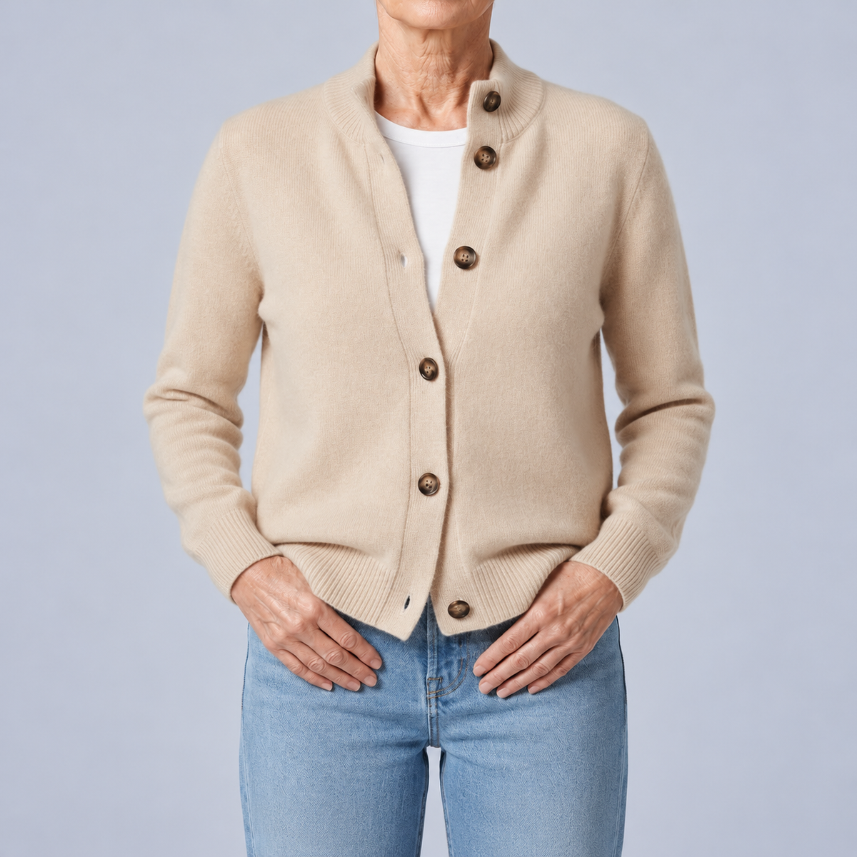 Melanie – Soft Button-Up Knit Cardigan