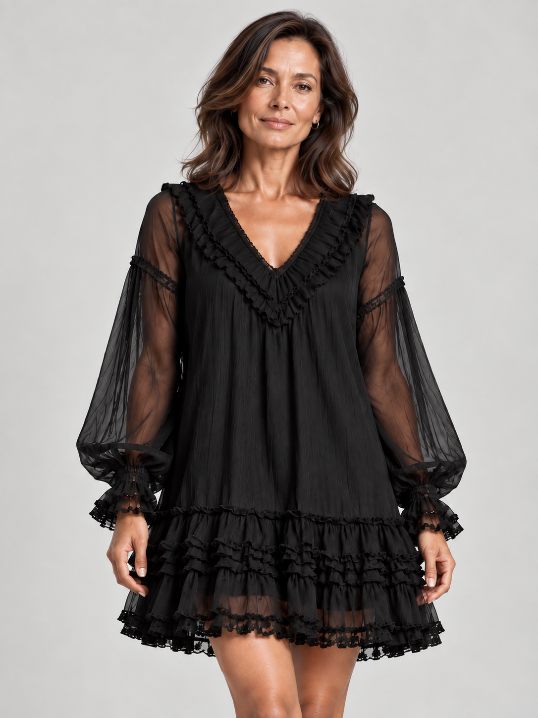 Lainey – Flowy Ruffle Dress