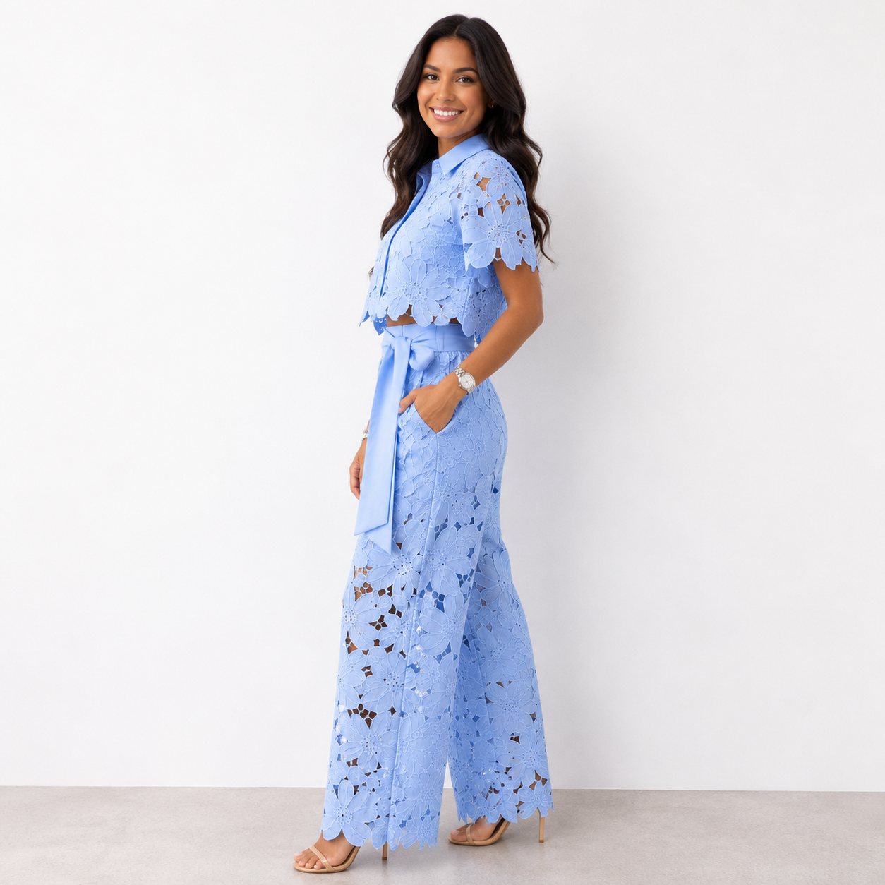 Jenny - Embroidered Two-Piece Summer Set