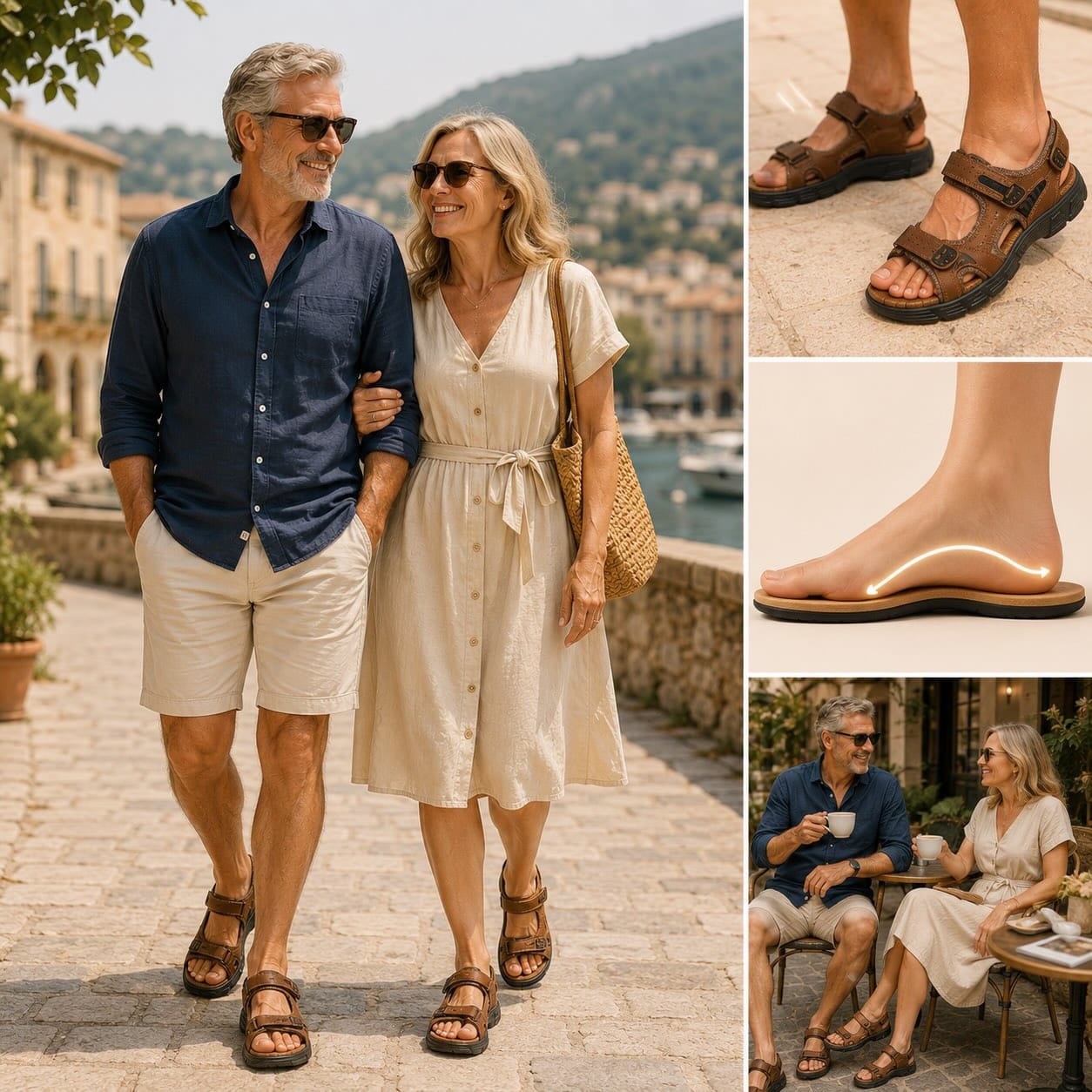 Marcus - Leather Orthopedic Sandals
