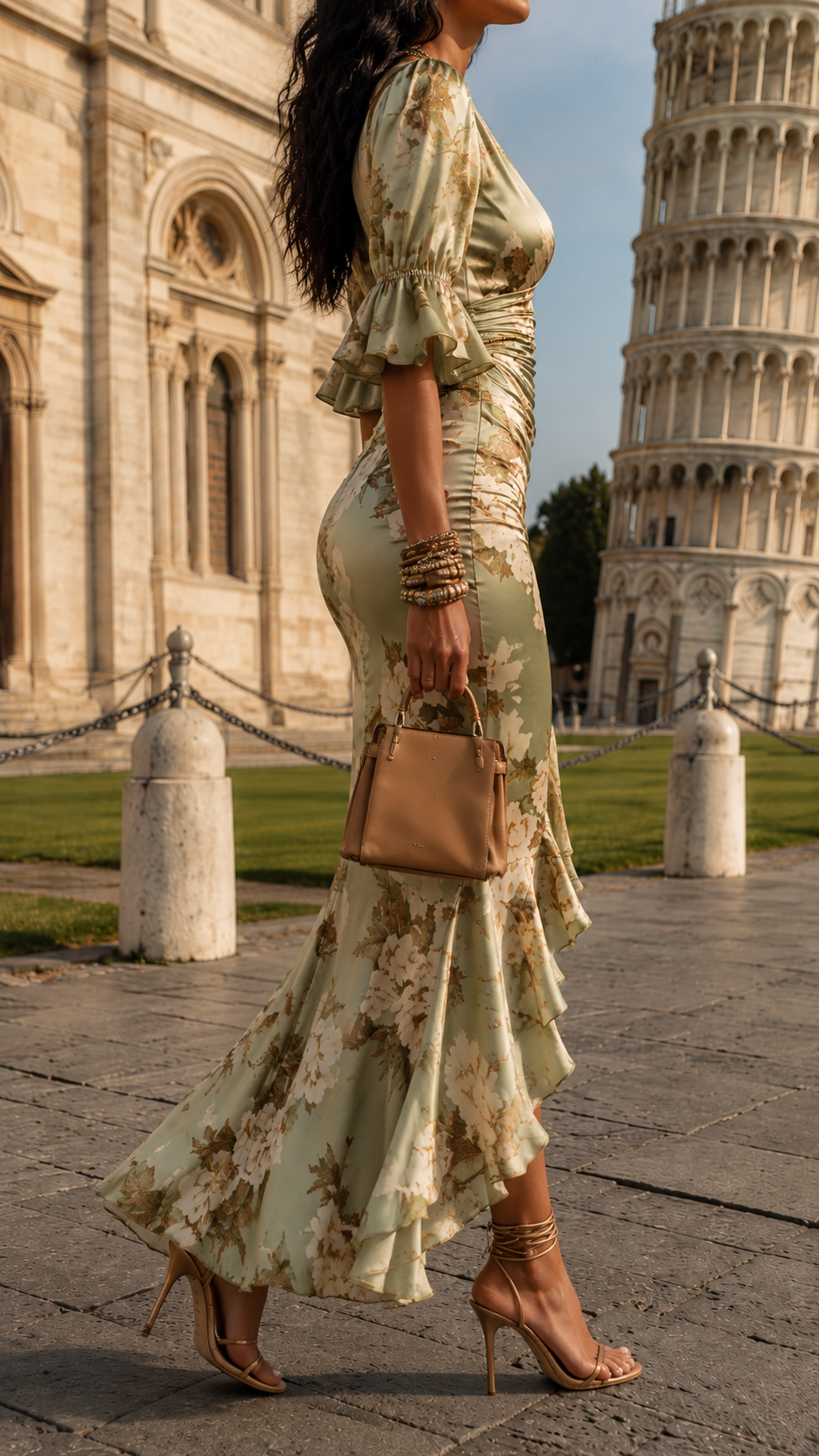 Evelyn – Elegant Floral Printed Maxi Dress
