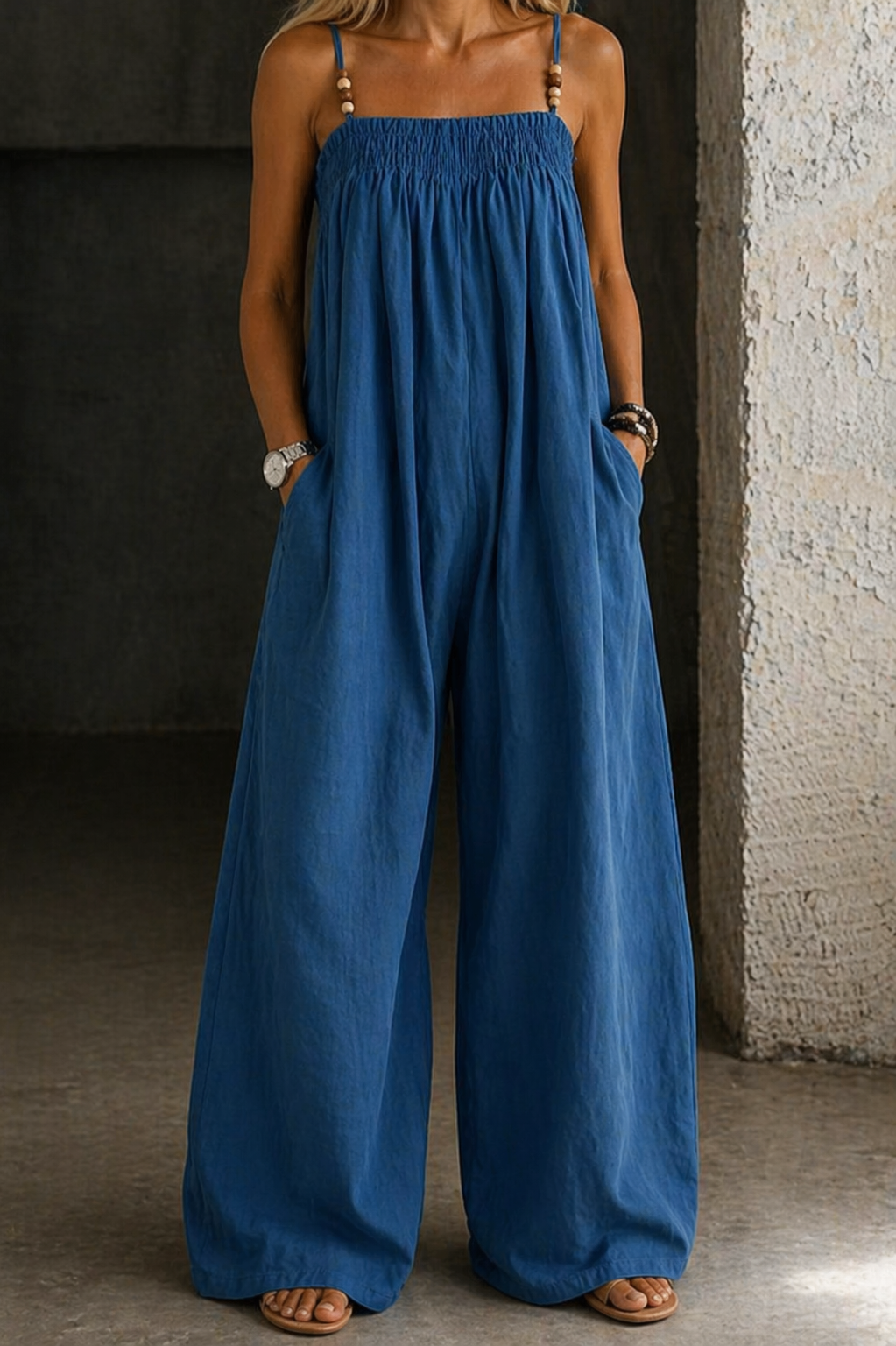 Bonnie - Denim Wide-Leg Jumpsuit