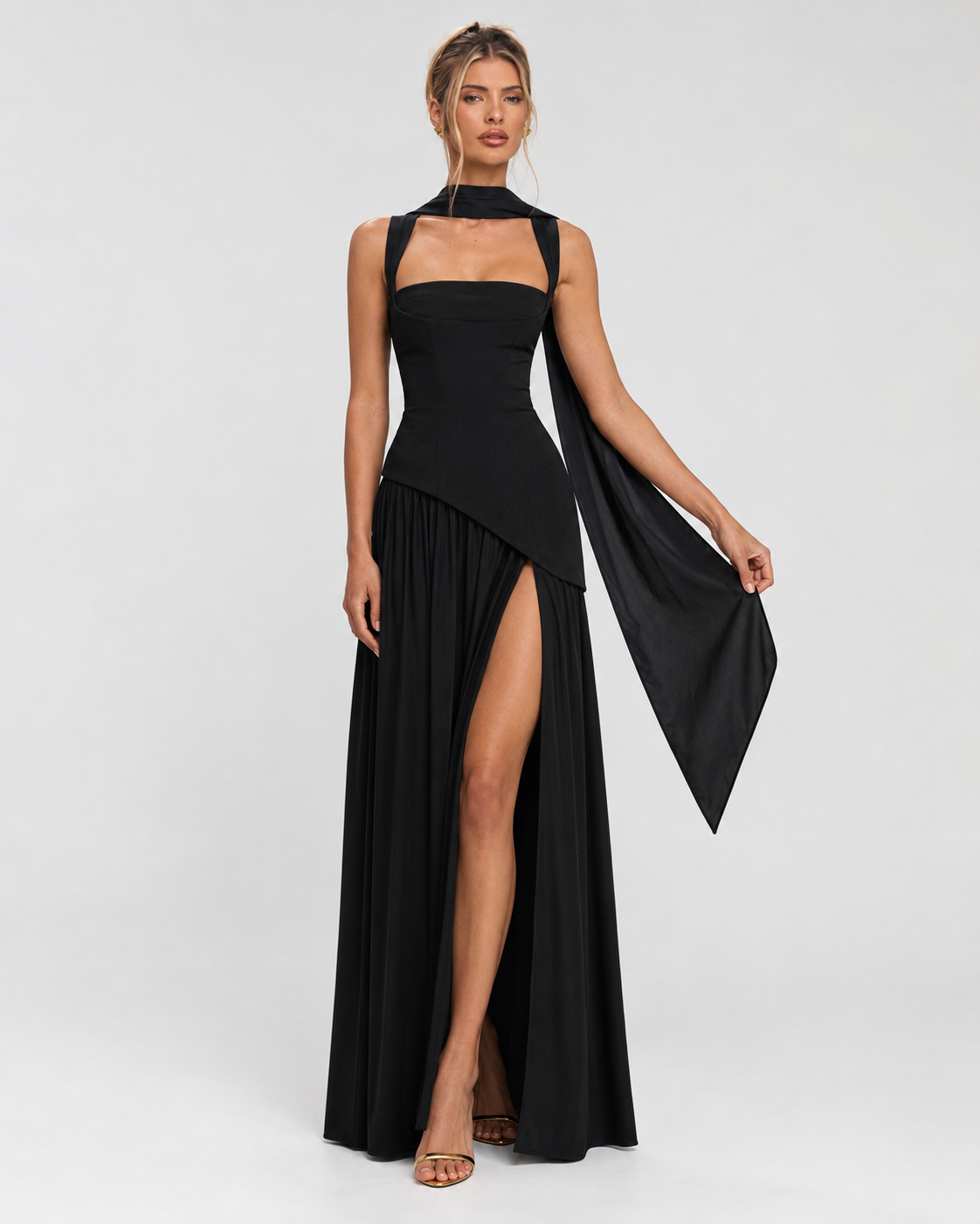 Claire - Corset Maxi Evening Dress