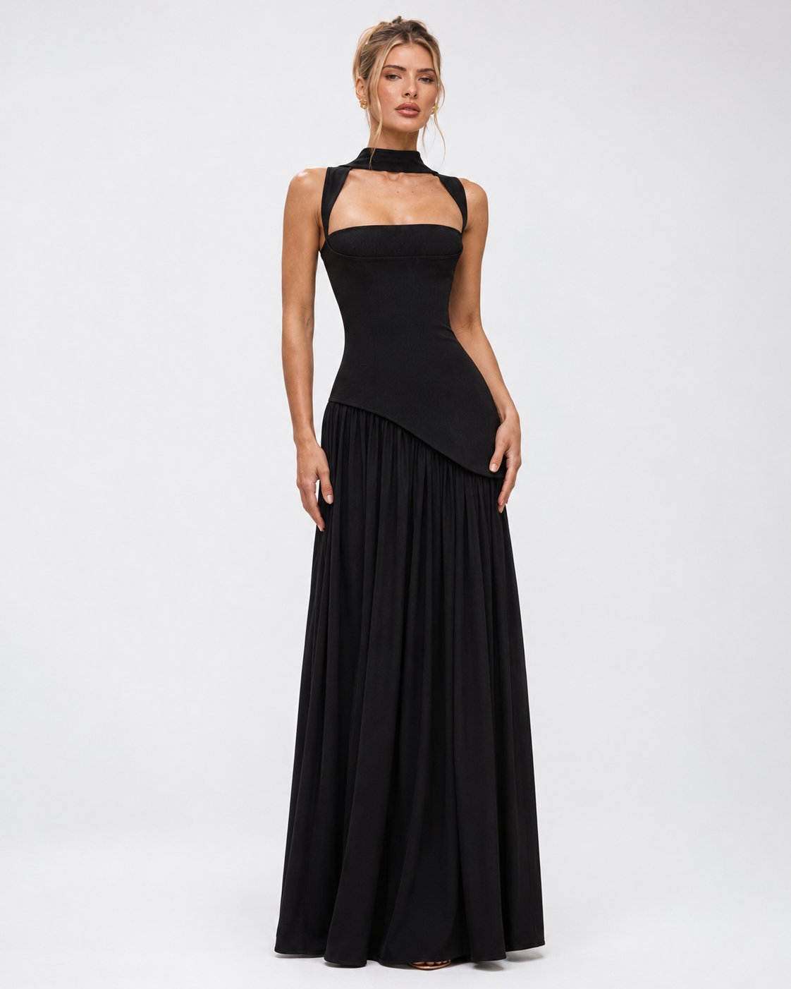 Claire - Corset Maxi Evening Dress