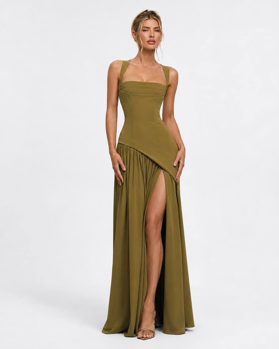 Claire - Corset Maxi Evening Dress