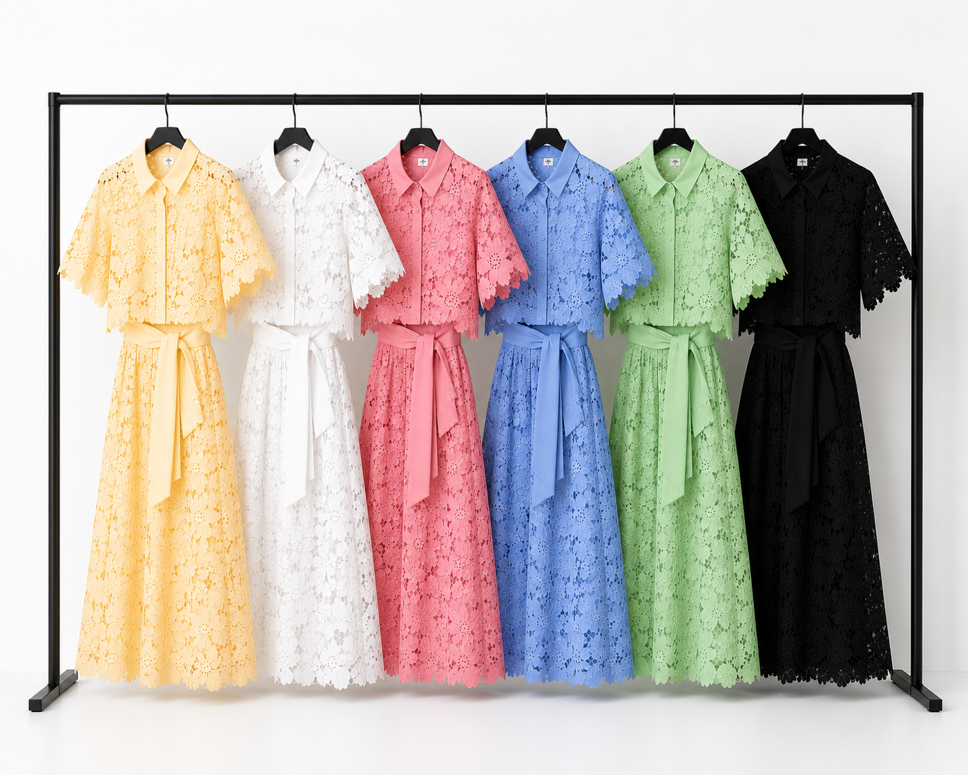 Jenny - Embroidered Two-Piece Summer Set