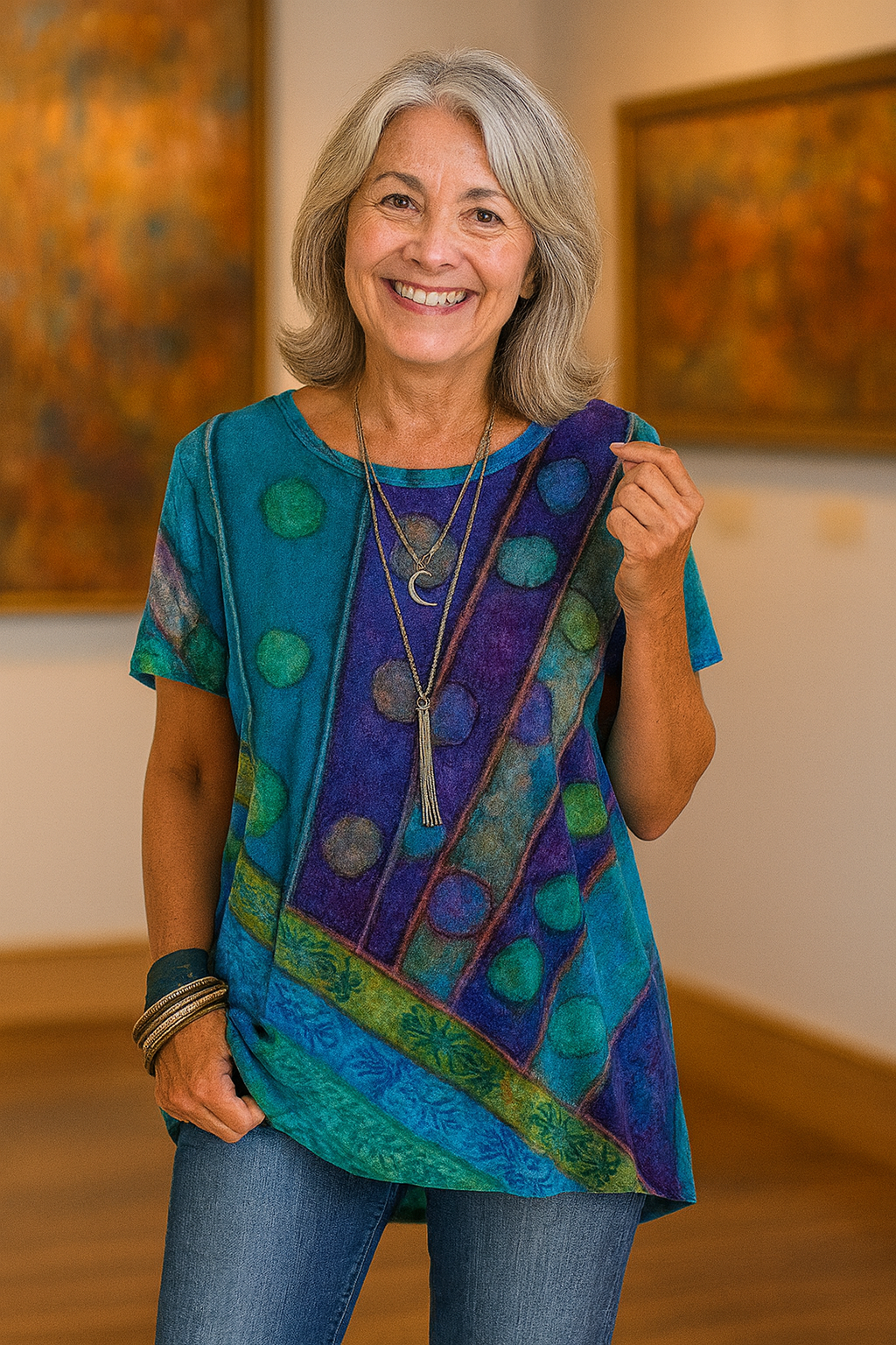 Callia – Artistic Flowing Top