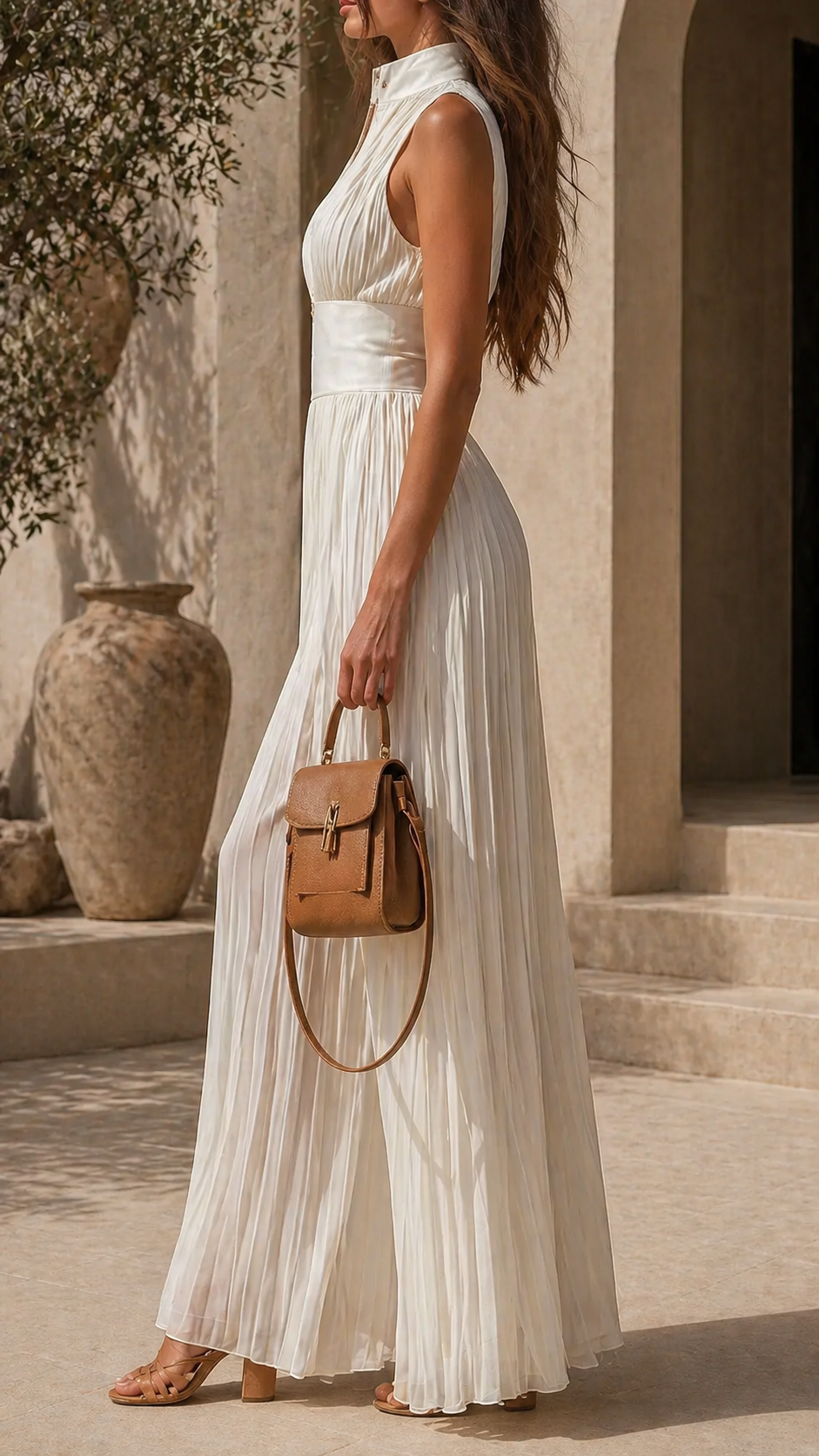 Ella - Pleated Flowy Jumpsuit