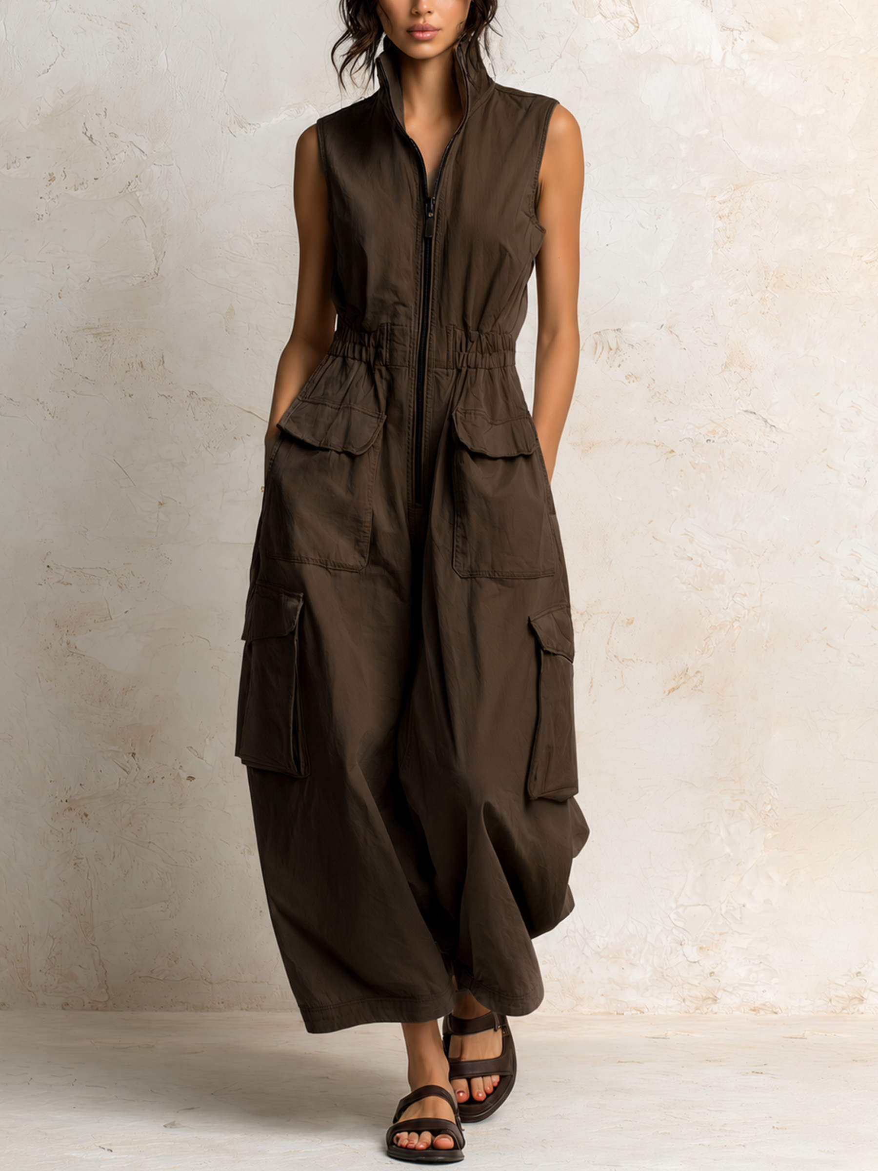 Cassidy – Utility Cargo Jumpsuit