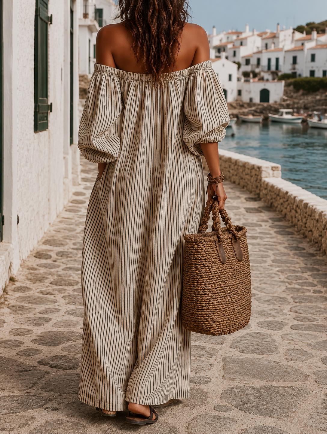 Mabel - Flowing Striped Maxi Dress