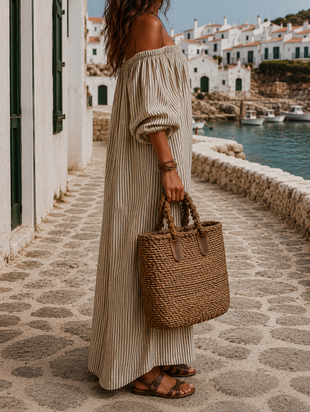 Mabel - Flowing Striped Maxi Dress
