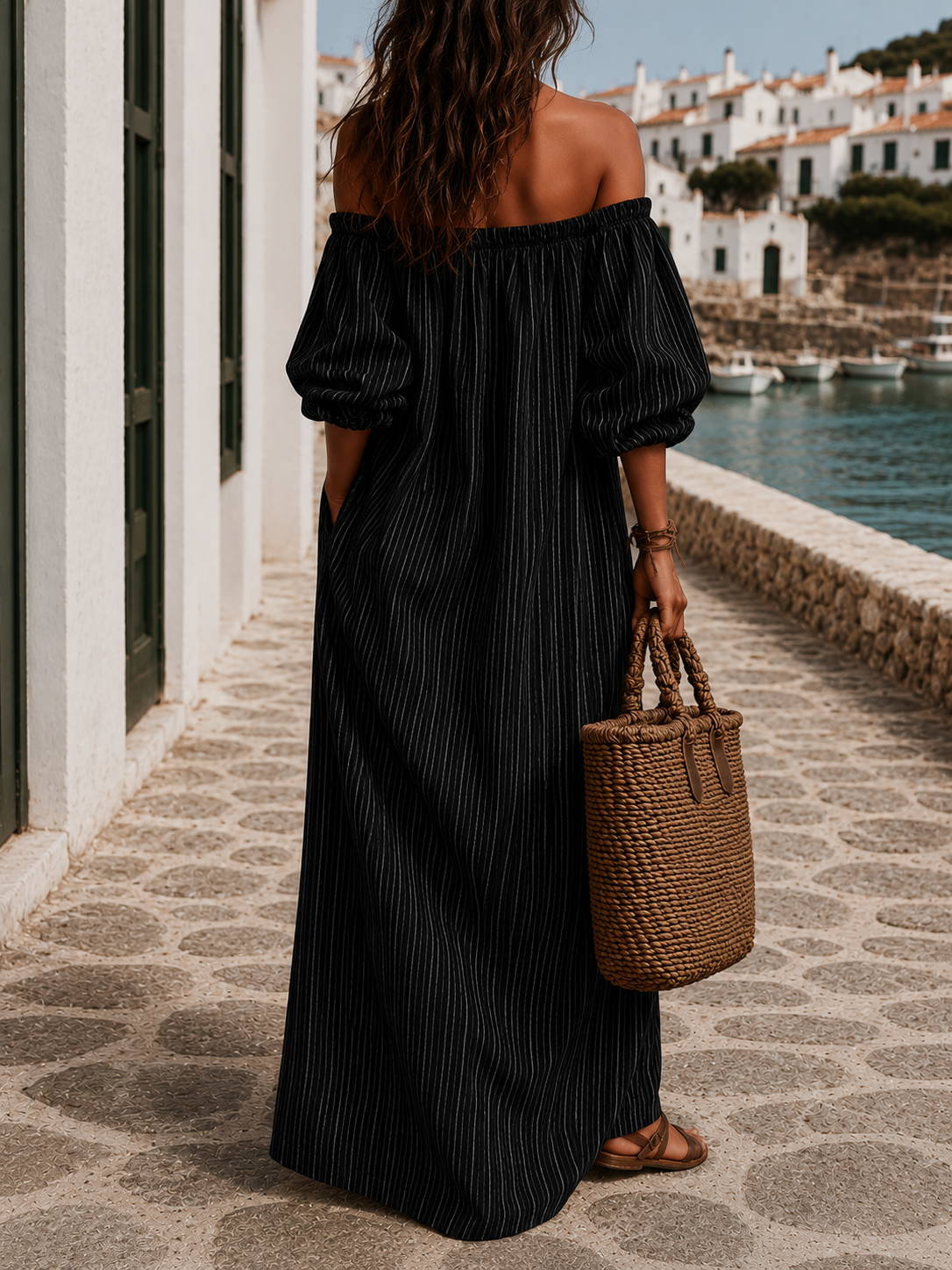 Mabel - Flowing Striped Maxi Dress