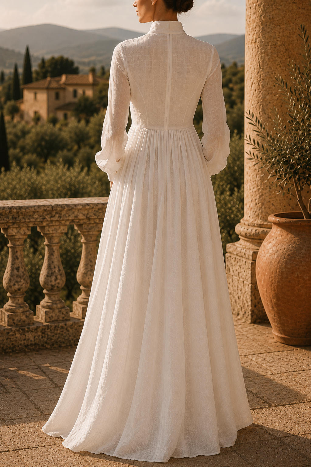Dorothy - Long Sleeve Flowing Maxi Dress