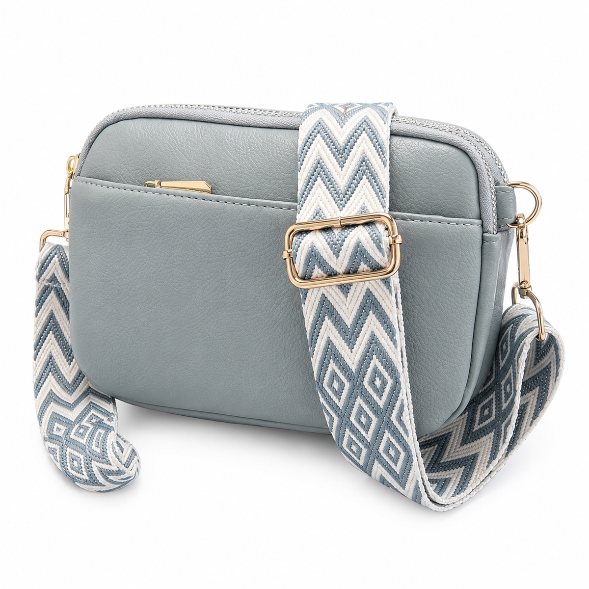 Adhara - Structured Vegan Leather Crossbody Bag
