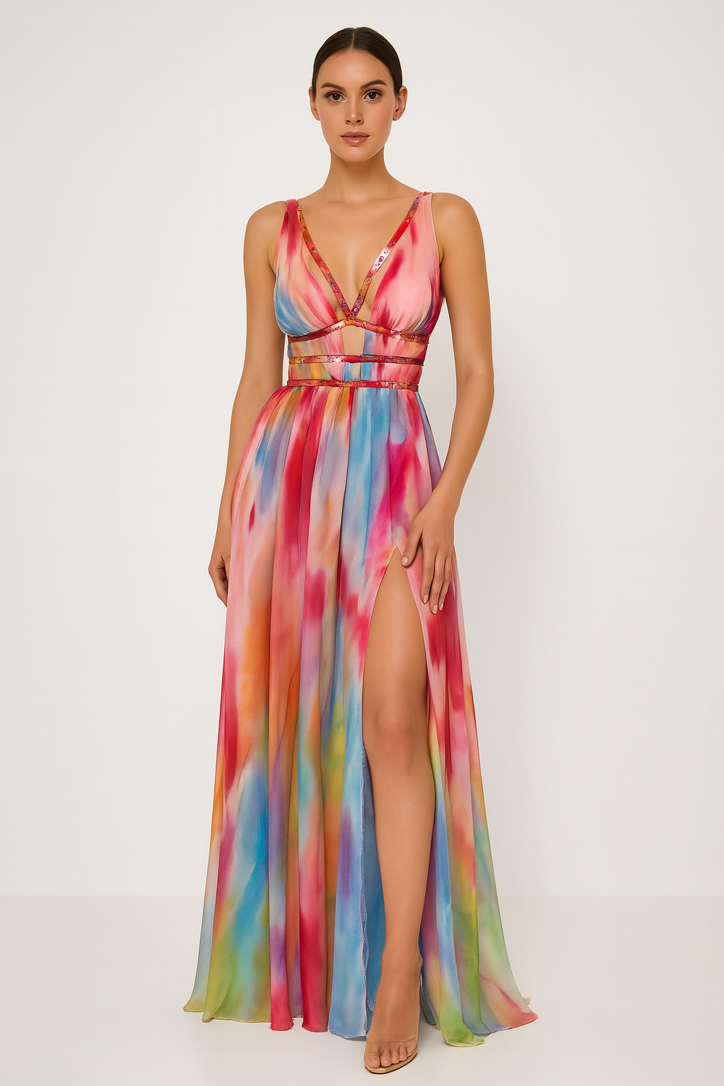 Faye – Painted Maxi Dress for Summer Escapes