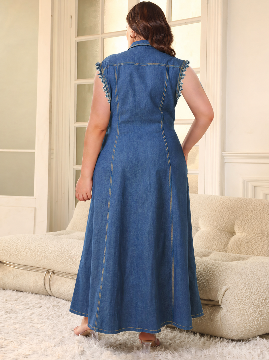 Marrie - Plus Size Denim Dress