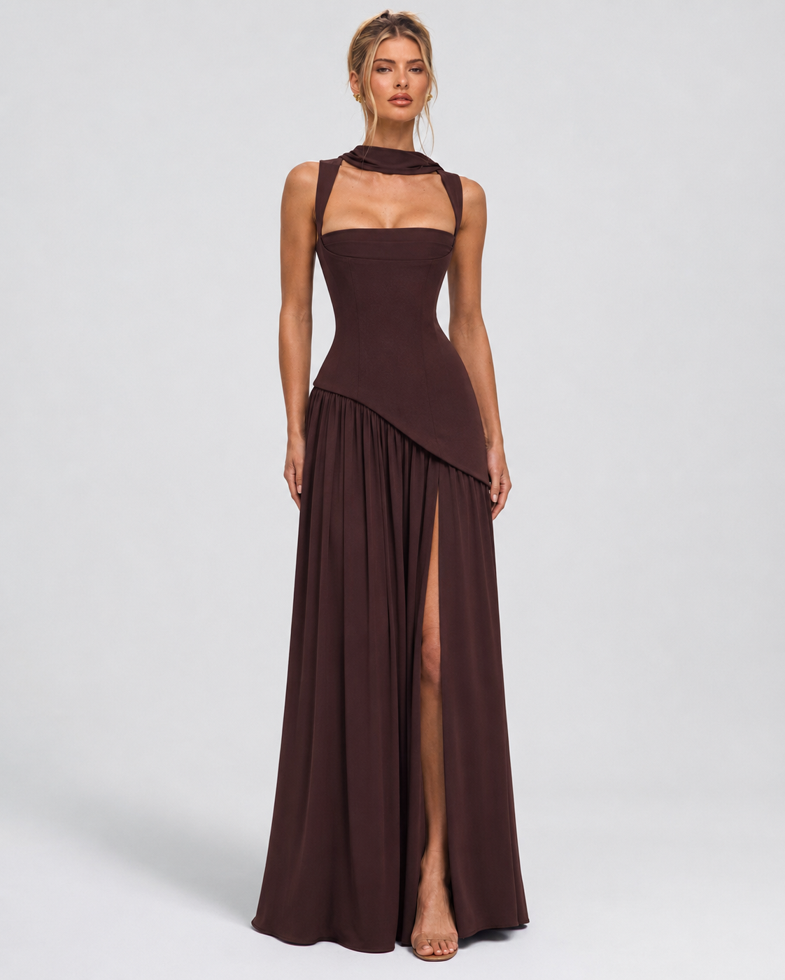 Claire - Corset Maxi Evening Dress